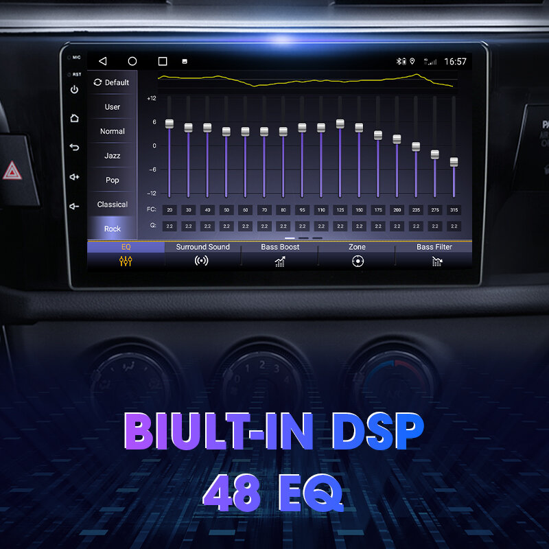 JMCQ Android 11 2 Din 4G Автомобильное стерео радио для Toyota Corolla Ralink 2014 -2016 мультимедийный видеоплеер Carplay GPS WIFI RDS DSP