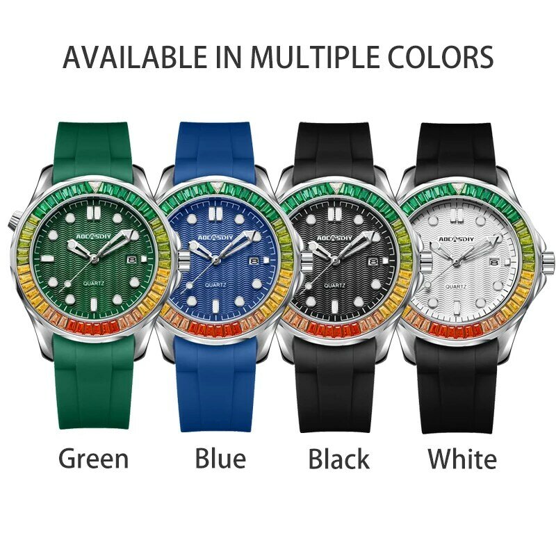 AOCASDIY Endurance Sport Wristwatch Calendar Watch for Men Business Leisure Quartz Wristwatches Luminous Waterproof reloj hombre