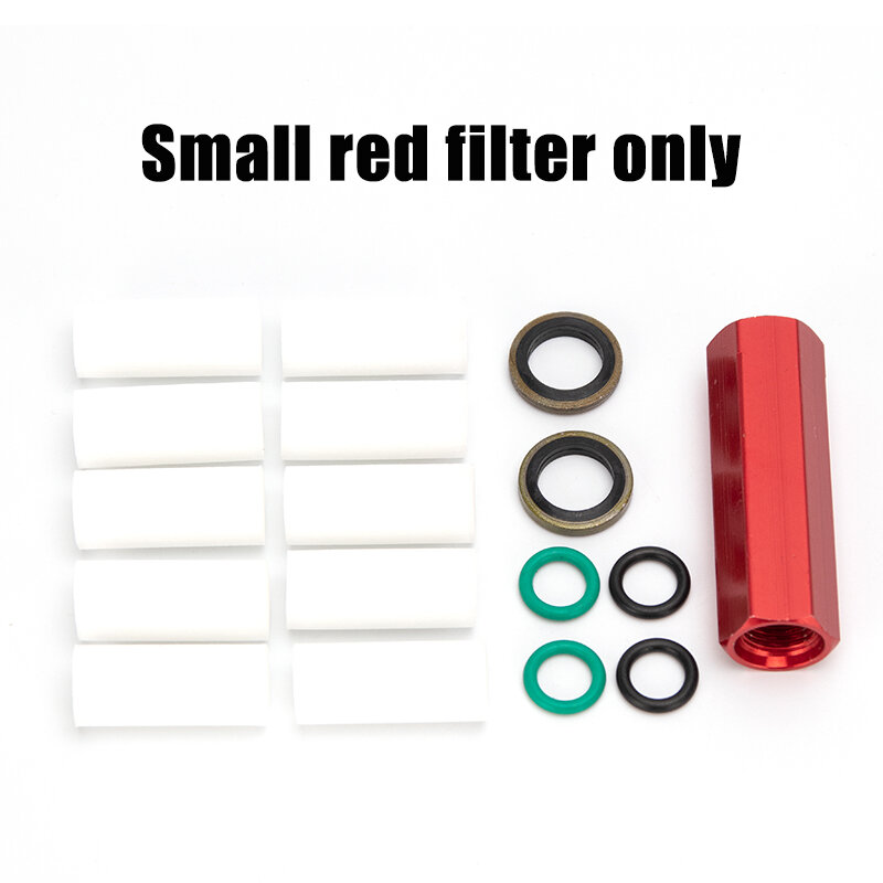 Filtro pompa manuale ad alta pressione piccolo separatore acqua-olio rosso blu oro filtro aria 30mpa 4500psi filettatura M10x1