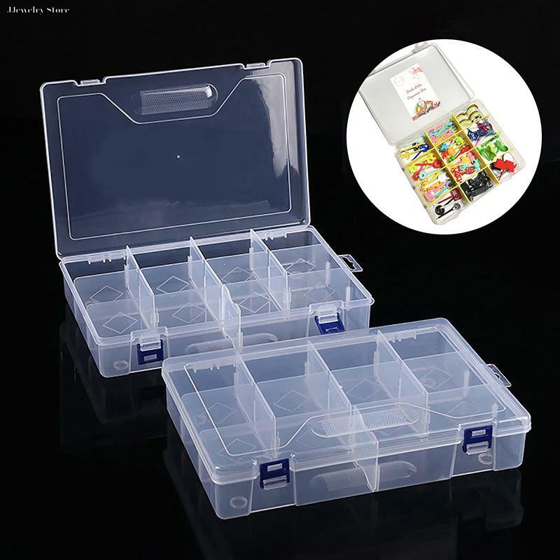 صندوق تخزين بلاستيكي شفاف ، 1 ، صندوق مجوهرات ، منظم مجوهرات ، حاوية