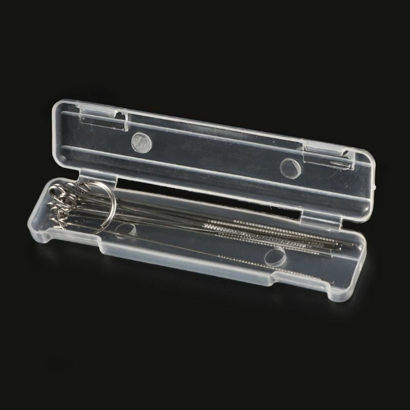 10pcs 0.6mm-1.3mm Guitar Nut Needle Files Nozzle Jet Gas Welding Tip Cleaner