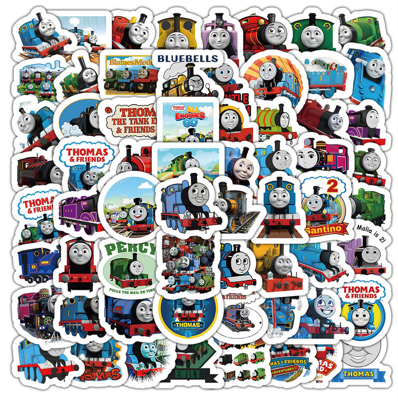 Thomas and Friends Stickers the Train adesivo impermeabile bagaglio per telefono fai da te adesivo per chitarra per Laptop giocattolo per bambini giocattoli per bambini regali