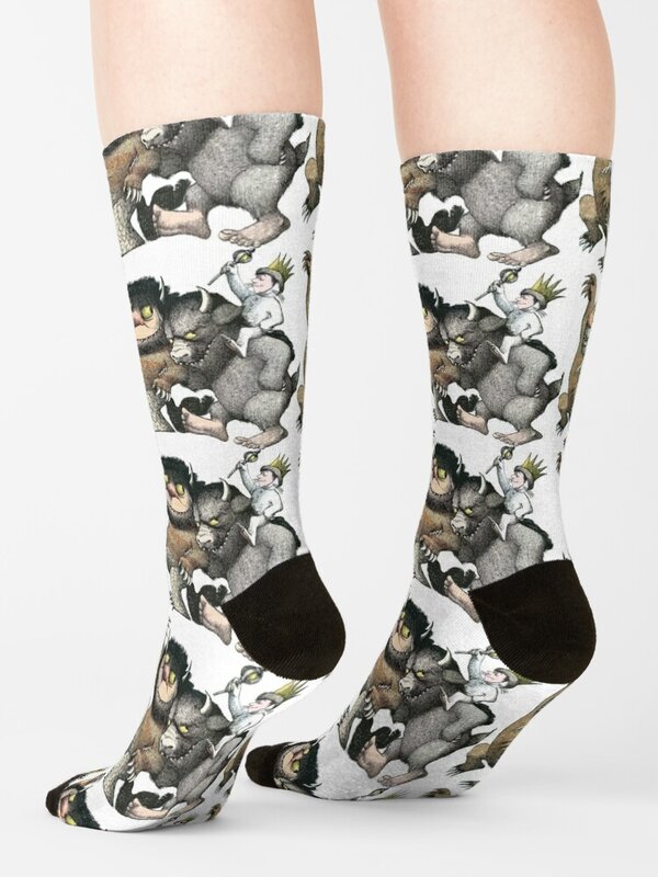 Wild Things Romp Graphic Socks summer funny sock calzini sportivi personalizzati da donna da uomo