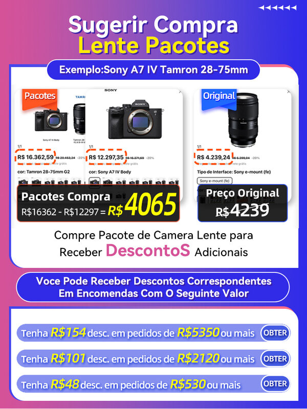 【Doe Brasil �� ZV-E10 APS-C Spiegelloze Digitale Camera 24.2mp 4K Videofilm Professionele Fotografie Zve10 Alpha