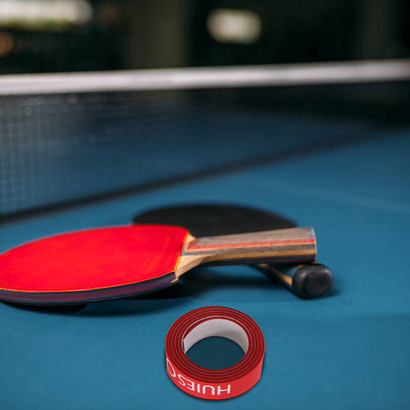 Fita de borda de tênis de mesa esponja ping-pong raquete bat lado proteger fitas substituição (vermelho/preto/azul)