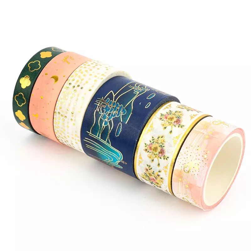 Kustom productVograce desain kustom pita Washi Glitter alat tulis Jepang saya