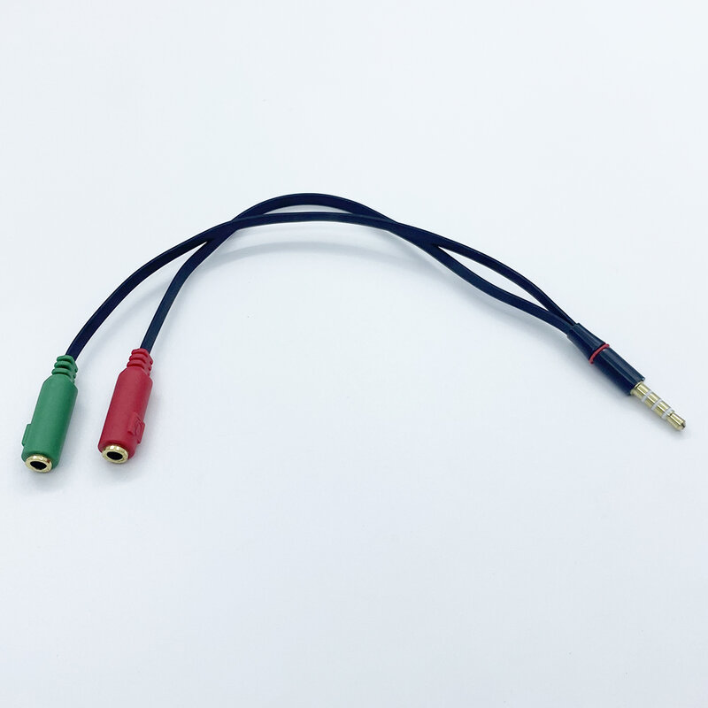 1Pcs AUX Kabel 3,5mm Audio Kabel Y-Splitter Conenctor 1 Stecker Auf 2 Weibliche Stereo Mic Kopfhörer mikrofon MP3 MP4 Draht Adapter
