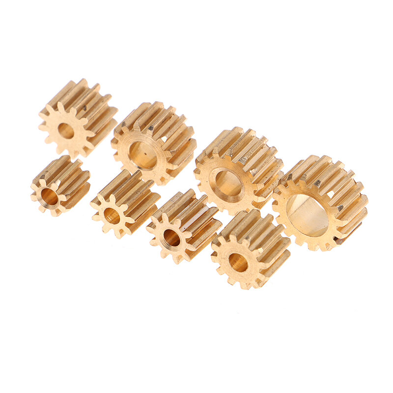 Engranaje de cobre de Metal, módulo de 0,5 M, 8T, 9T, 10T, 11T, 12T, 14T, 15T, 16T, dientes de transmisión de cobre para ajuste de engranaje de transmisión de husillo