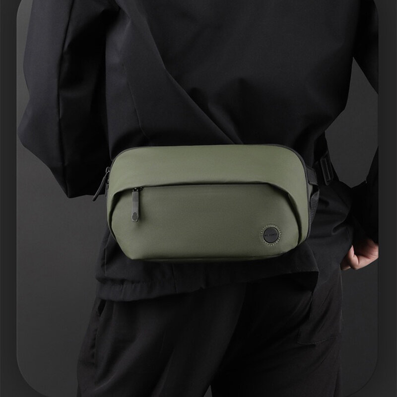 Multifunction Locomotive style Waist Bag Chest Bag Men's Trendy Crossbody Bag Fashionable Sports Waist Bag Sling bag