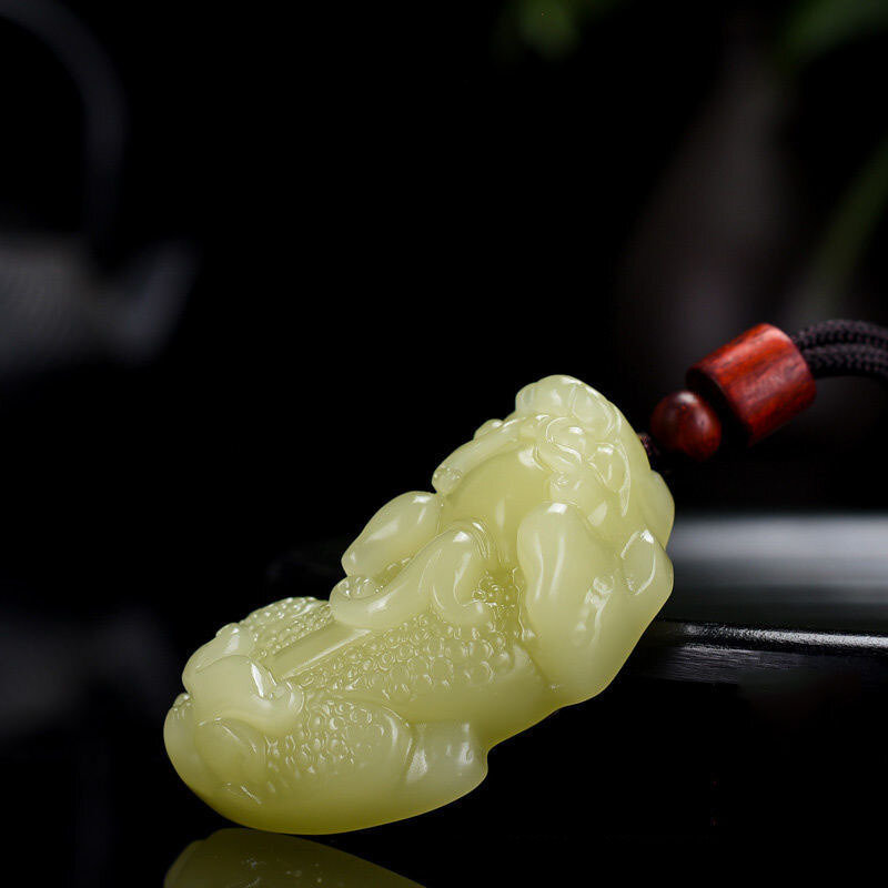 Materiał Huangkou Pixiu wisiorek moda męska i damska wszechstronny wisiorek z jadeitem