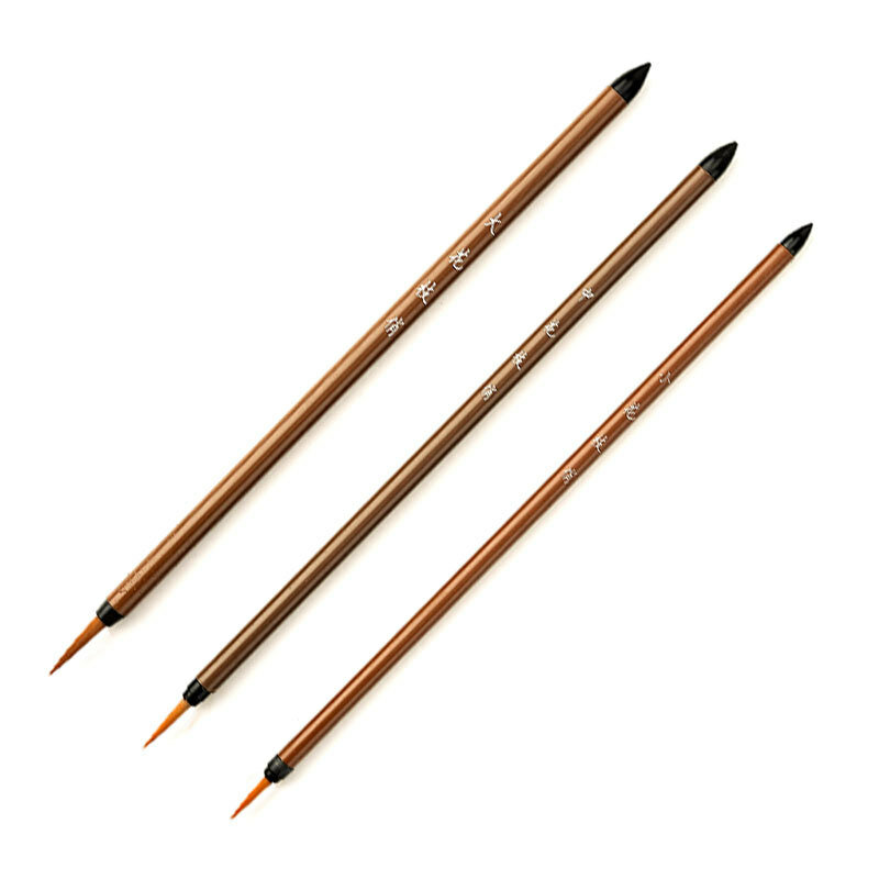 3 pz/set linea di pittura cinese pennello per pittura Fine pennello per calligrafia cinese pennello per pittura pennello per pittura a olio stazionario