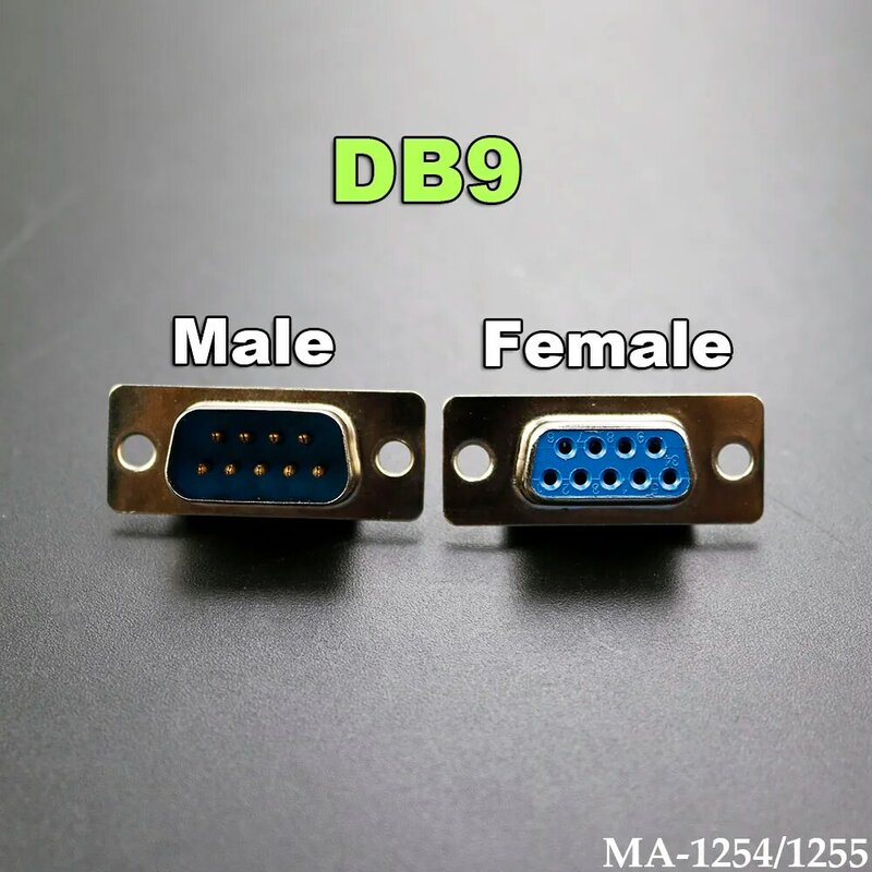 DB9 DB15 Lỗ/Nữ/Nam Xanh Dương Hàn Cổng Kết Nối RS232 Cổng Nối Tiếp Ổ Cắm DB D-SUB Adapter 9/15pin