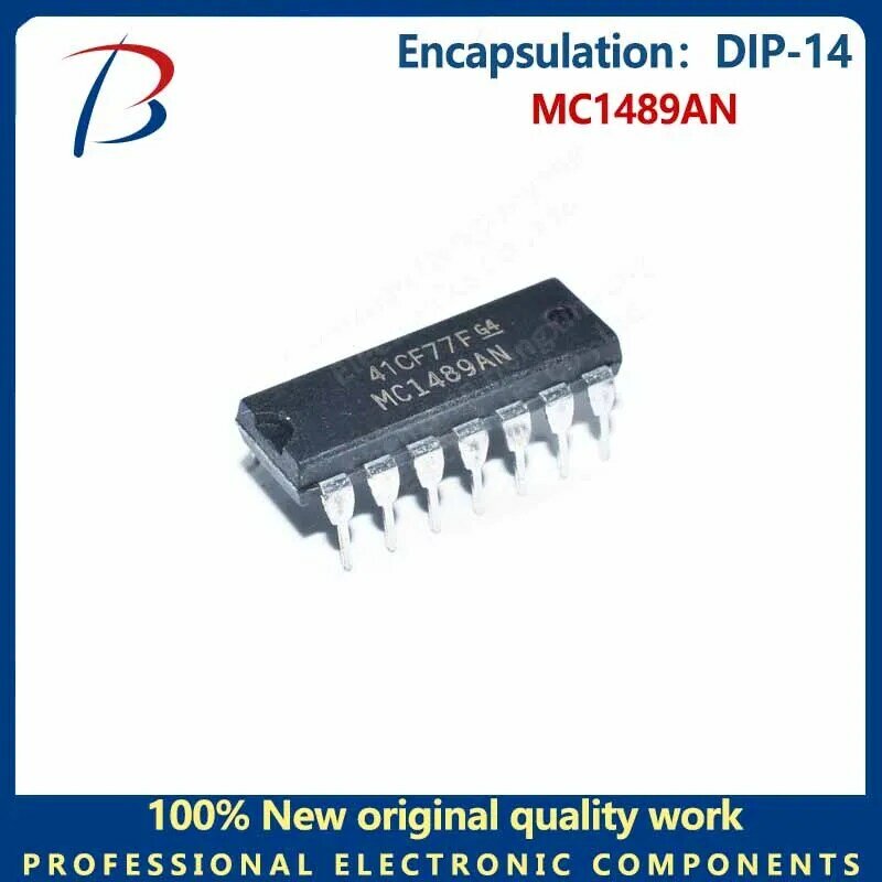 10PCS   MC1489AN in-line DIP-14 driver chip