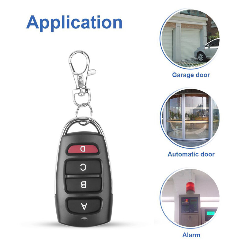 KEBIDU-mando a distancia para puerta de garaje, duplicador de Control remoto de puerta de garaje, 433Mhz, 4 canales