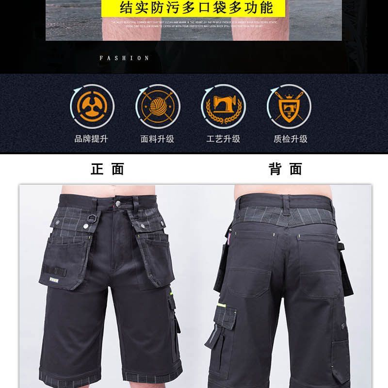 Summer cargo pants cotton work shorts women and men multiple pockets 2023 new pants Summer High Street y2k streetwear