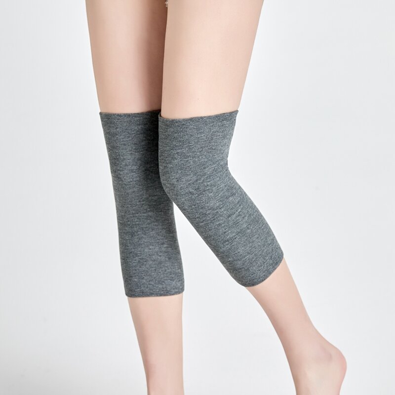 Nowe bawełniana lekka waga opaska na kolano stałe zimowe zimne ciepłe kolana wysokie Kneecap kobiety ochraniacze getry cały sezon