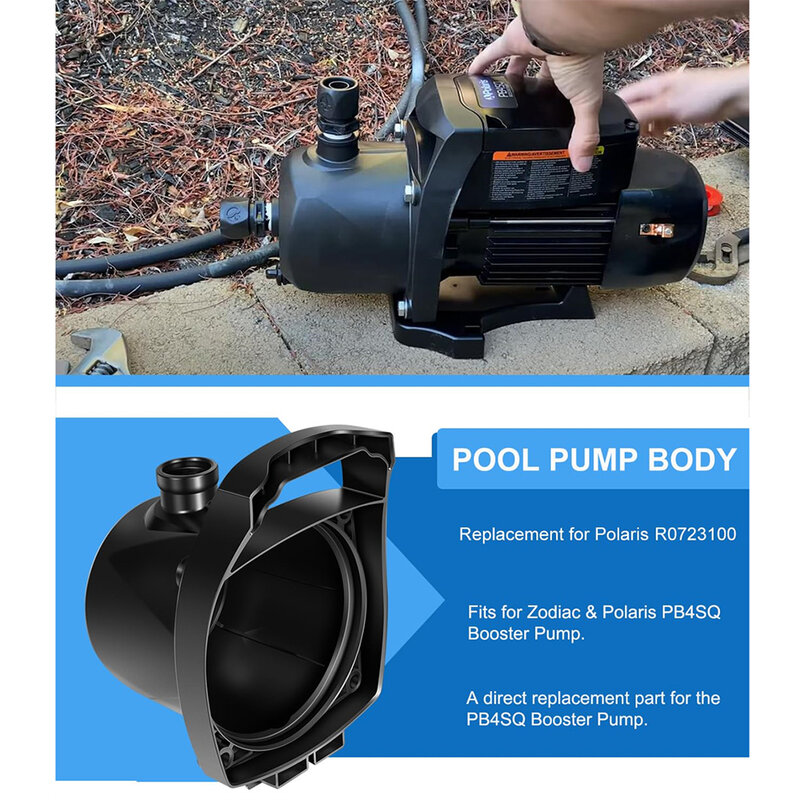 Pool Pump Body Replacement Fit para Zodiac e Polaris PB4SQ, Booster Pump, Parte do alojamento, Acessórios exteriores, ANX R0723100
