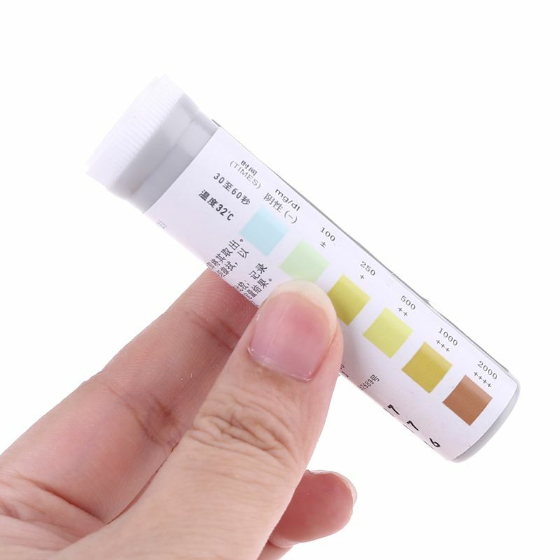 Urineanalyse-glucoseteststrip met 20 strips voor urineniveau Snelle zelfcontrole Urineteststrip voor urinetesten in privacy