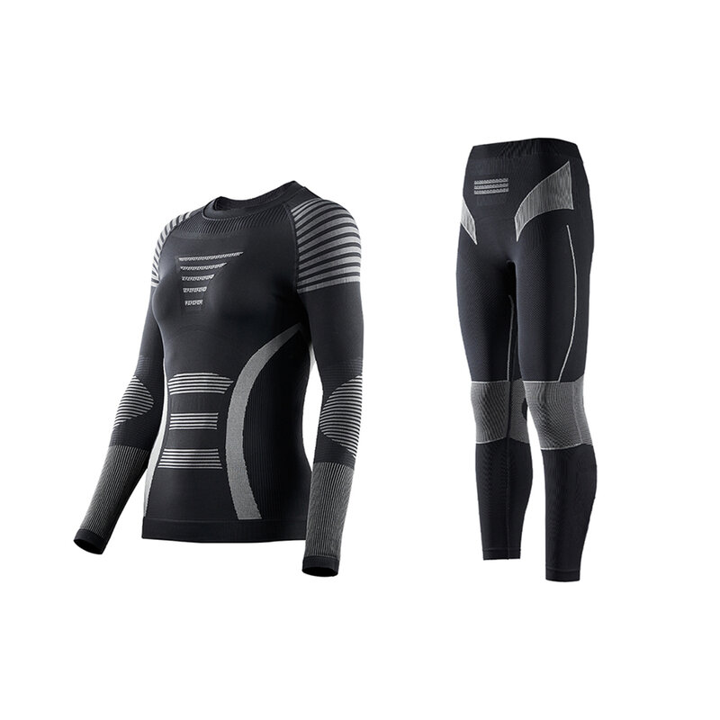 Compressed Seamless ski Baselayer Quick Dry Tracksuit Long Sleeve Sports clothes set for running,ski,cycling thermo insulation