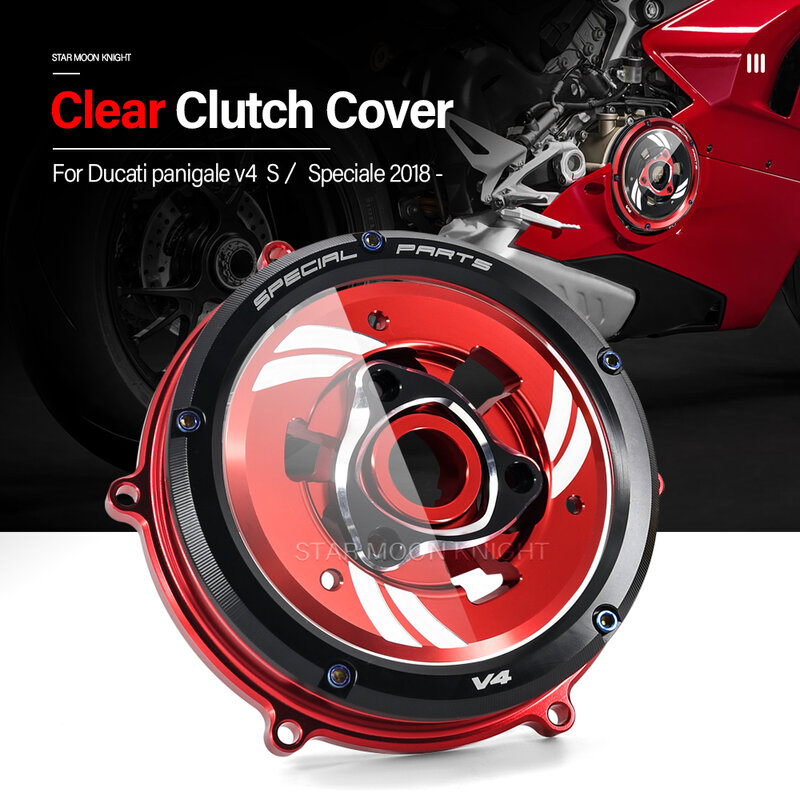 Clutch Cover Engine Racing Spring Retainer R Protector Guard For Ducati Panigale V4 V4s V4 speciale 2018-2021 Pressure Plate Kit