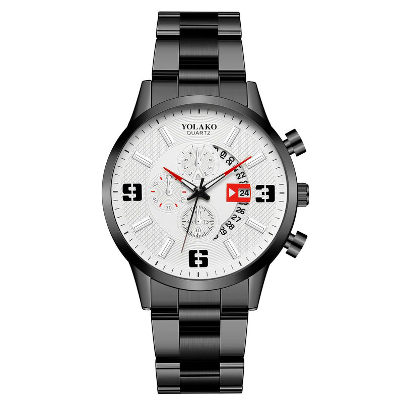 Luxo quartzo relógios de pulso masculino, negócio minimalista, relógio casual aço inoxidável, High End Design Sense, moda