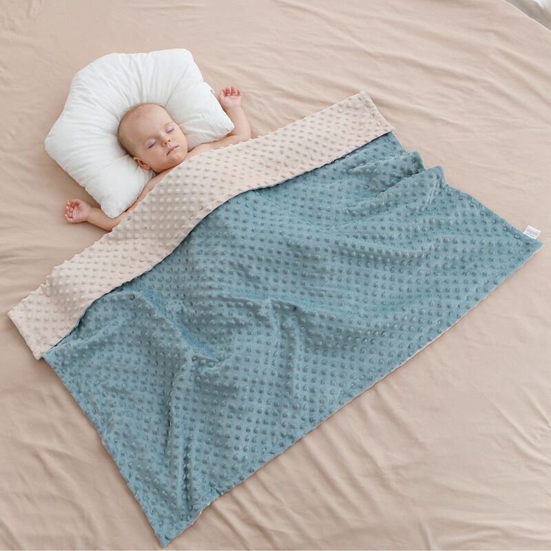 Bubbled Fleece Baby Blanket Toddler Crib Bed Stroller Swaddle For Newborn Birthday Gift Present
