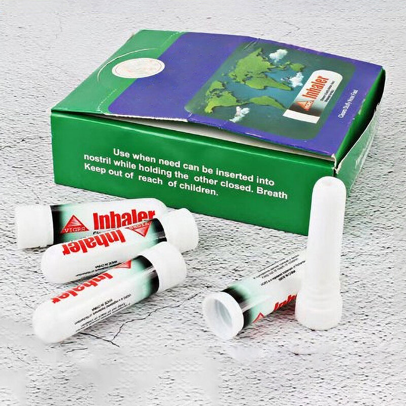2 Stuks Mintcilinder Nasale Inhalator Verversen Hersenen Anti Verstopte Rhinitis Neusaspirator Genezen Nasale Vermoeidheid Verfrissend Artefact