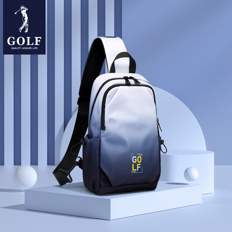 Golf Herren Brusttasche neue Farbverlauf Umhängetasche trend ige Marke Mode Umhängetasche Casual Sport Canvas Tasche