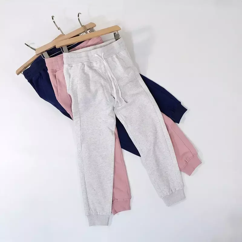 Lulu Scuba-pantalones de chándal de cintura alta para mujer, ropa de Yoga, ejercicio físico, mezcla de algodón, Jogger, Otoño e Invierno