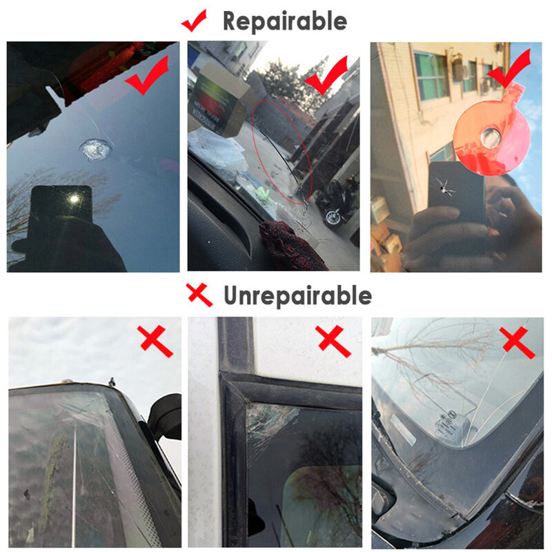 سيارة الزجاج الأمامي Cracked إصلاح السائل DIY بها بنفسك الزجاج نانو أداة إصلاح السيارات نافذة الزجاج الأمامي نظارات خدش الكراك استعادة وكيل