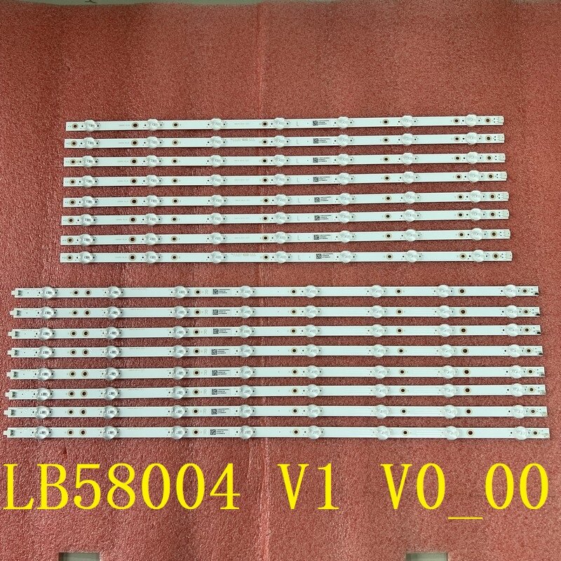 Kit 16Pcs Led Backlight Strip Voor 58PUS7304/12 LB58004 V1 V0_00 TPT580B5-U2T01D REVS01D