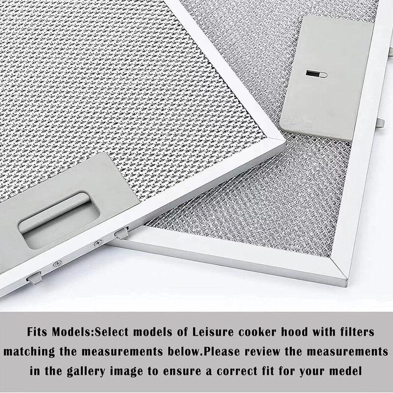 Cooker Hood Filters Stainless Steel 5 Layers Of Aluminized Grease Cooker Hood Grease Filter 318 X 258 X 9mm Fits Most Hood Vents