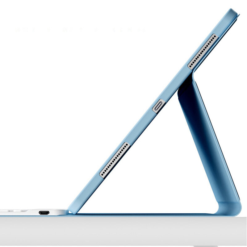 Casing penutup berdiri pintar, sarung HP untuk iPad Air 5 Air 4 10.9 Keyboard magnetik untuk iPad Pro 11 2022 10.2 7 8 9 10th Gen Air 3 10.5