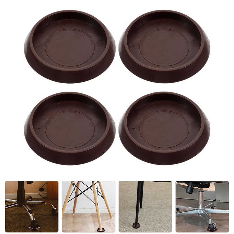 4 Pcs Carpet Fixed Casters Jig Professional Bed Stoppers Multi-function Couch Non-slip Replaceable Small Plastic Chair Wheel