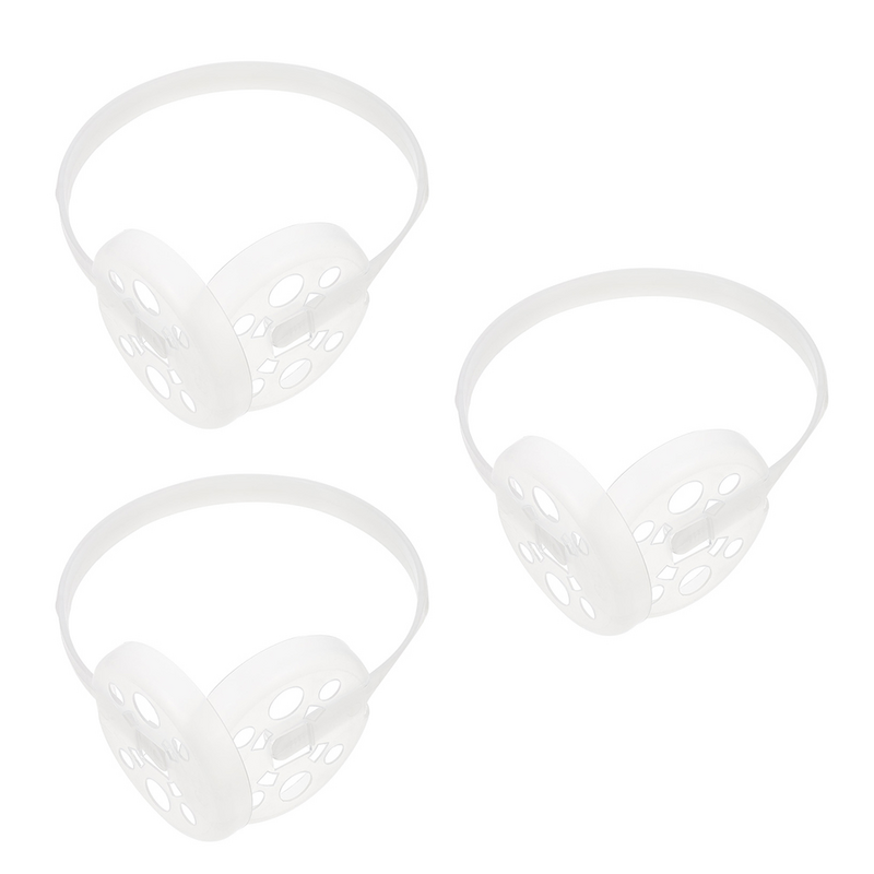 3 Pcs penutup telinga DIY bingkai hangat penutup telinga menjaga rak plastik untuk membuat perlengkapan