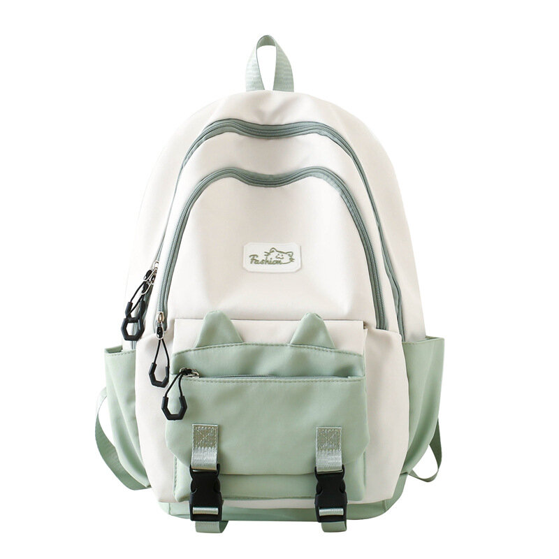 Mochila escolar simples para meninas, linda mochila escolar de alta capacidade, mochila escolar secundária, alunos novos