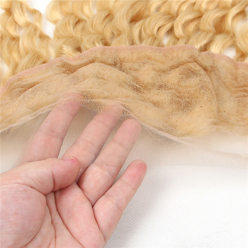 613 светлые волнистые 13x4 кружевные фронтальные прозрачные швейцарские бразильские необработанные волосы Remy 100% человеческие волосы 150% плотность для женщин