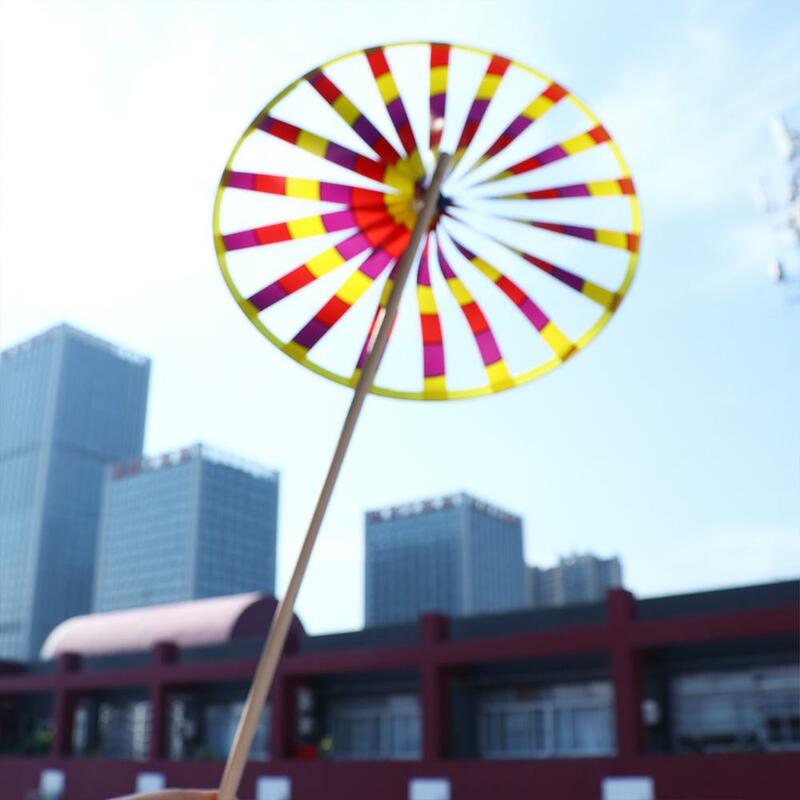 Fun Traditional Children Gifts Toy For Kids Outdoors Single Layer Windmill Windmill Toys Rotating Toys Wind Spinner