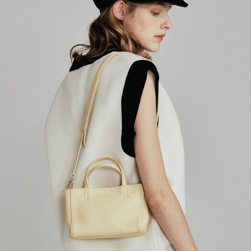 TOGO-Bolsa mensageiro clássica feminina, 100% couro, bolsa de ombro para senhoras, bolsa casual diária, de alta qualidade, nova