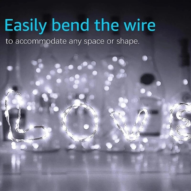 LED Fairy String Lights USB filo di rame Starry String Light Strip Lamp Holiday Lighting Room Wedding Christmas Party Decoration