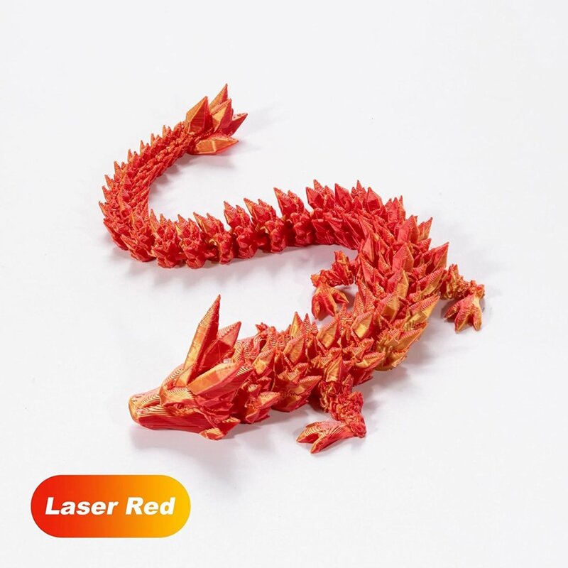 HOT-3D imprimé Dragon dans l'oeuf, Full Articuled Dragon Crystal Dragon avec oeuf de Dragon, Home Office Decor Executive Desk Toys