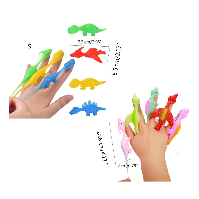 77HD Finger Dinosaur Slingshots Decompression Toy For Party Favor Boys Girls Carnival