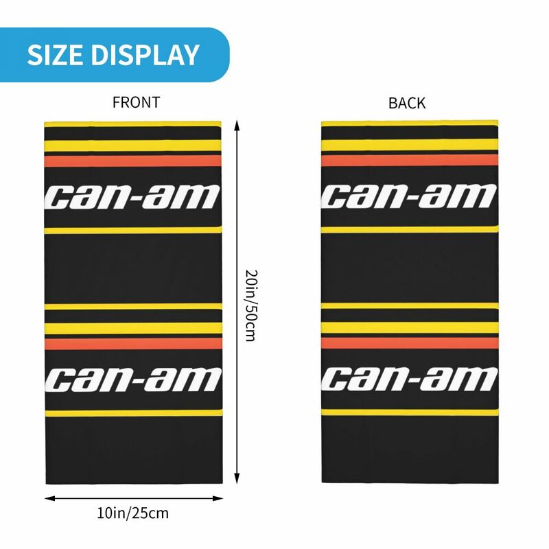Can-Am Bandana Neck Gaiter Printed Motorcycle Club Can-am Wrap Scarf Running Unisex Adult Washable
