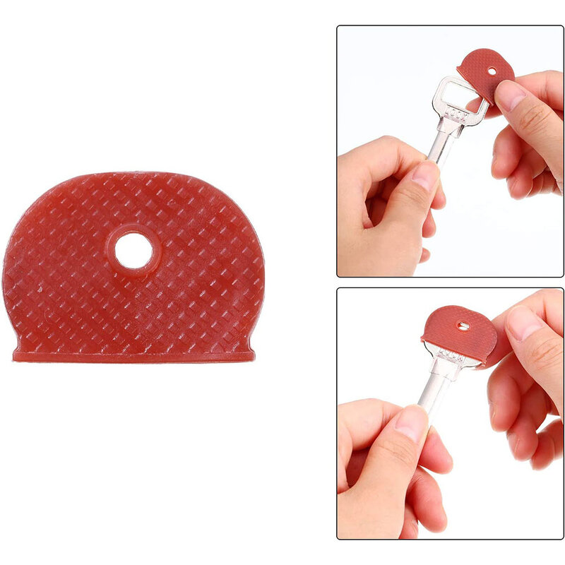 24/32 sztuk mieszane plastikowe klucze czapki Topper elastyczna skrzynka dla DIY brelok gumowa nakrętka czapki klucze zamki tagi ID markery