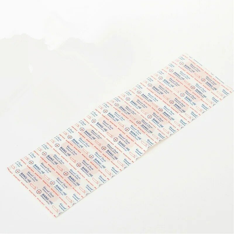 100 buah/pak plester perban kit pertolongan pertama merekat sendiri elastis bungkus luka Hemostasis stiker lucu Bandaids