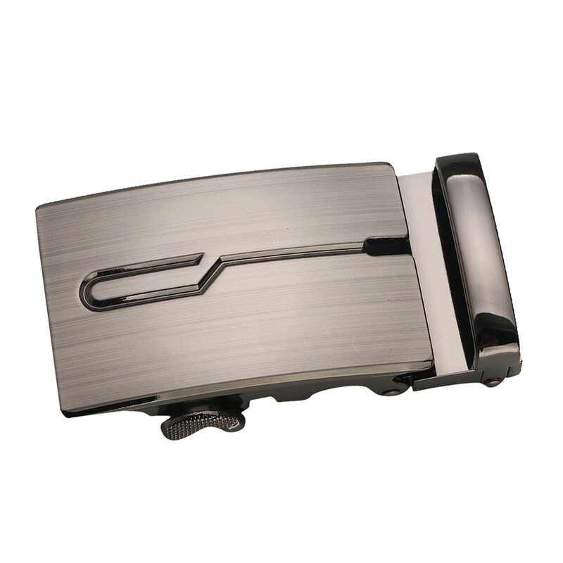Men's Automatic Slide Buckle Replacement Metal Ratchet Belt Buckle Business