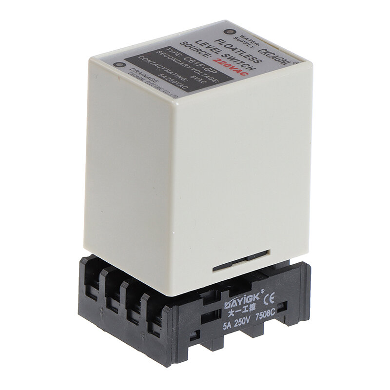 C61F-GP AC220V Level Relay Floatless Level Switch Level Controller with Base