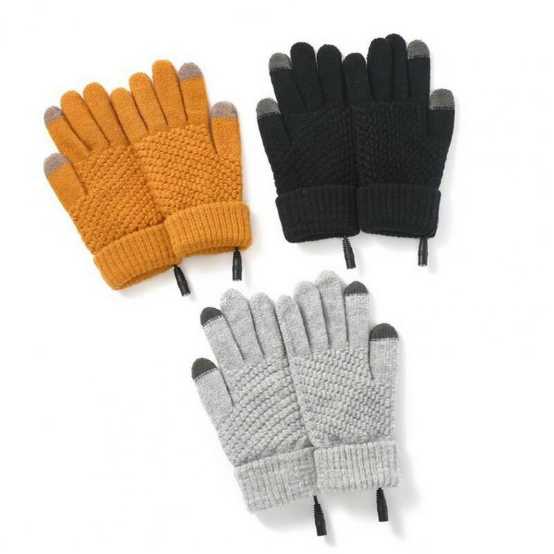 Thermische Handschuhe 1 Set Terrific Touchscreen Einfarbig Universal Anti-rutschte Winter Warme Handschuhe für Büro