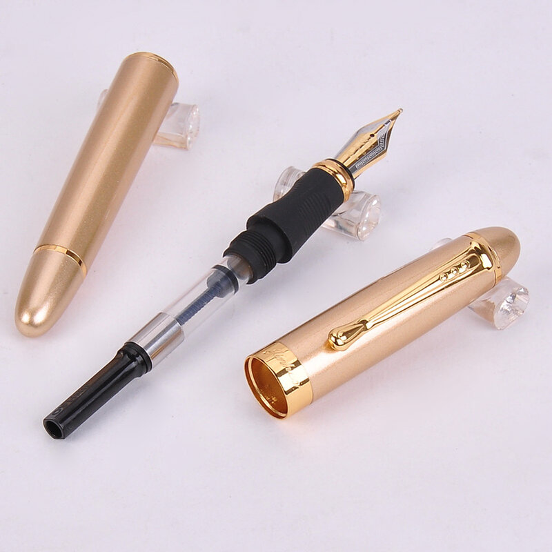 Jinhaoラグジュアリーブルー万年筆、オフィスと学用品用の高品質の金属製インクペン、x450