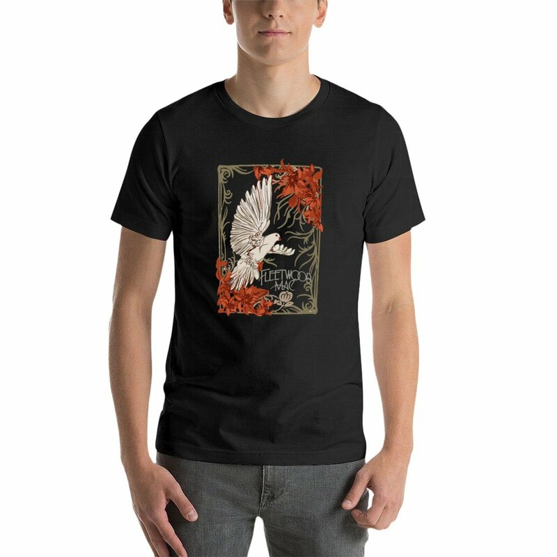 Fleetwood Mac t-shirt para homens, Anime liso Tees
